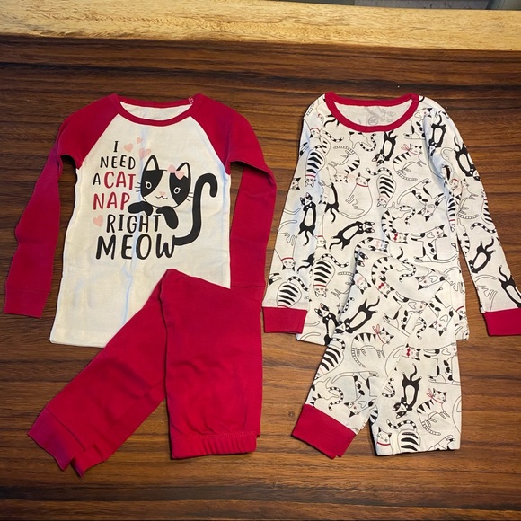 3t cat pajamas set of 2
